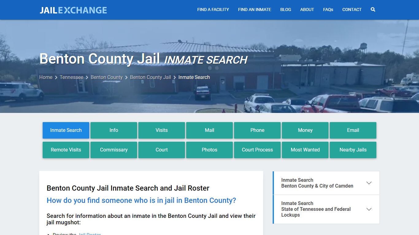 Benton County Jail Inmate Search - Jail Exchange